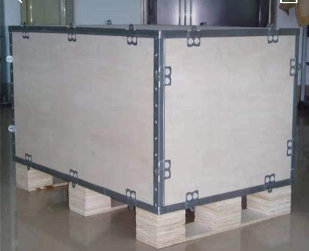 郑州客户制作钢带木箱(图2)